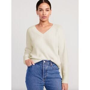 Old Navy SoSoft Loose V-Neck Sweater Size XXL Ribbed Knit Casual Layers Cozy